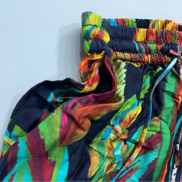Farm Rio x Anthropologie Pants Womens Size XS Tropical Fruit Print Rayon Viscose - Picture 6 of 16